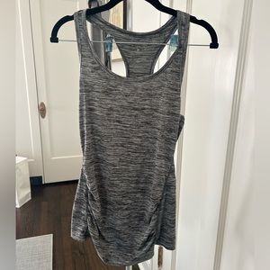 Grey maternity workout tank
